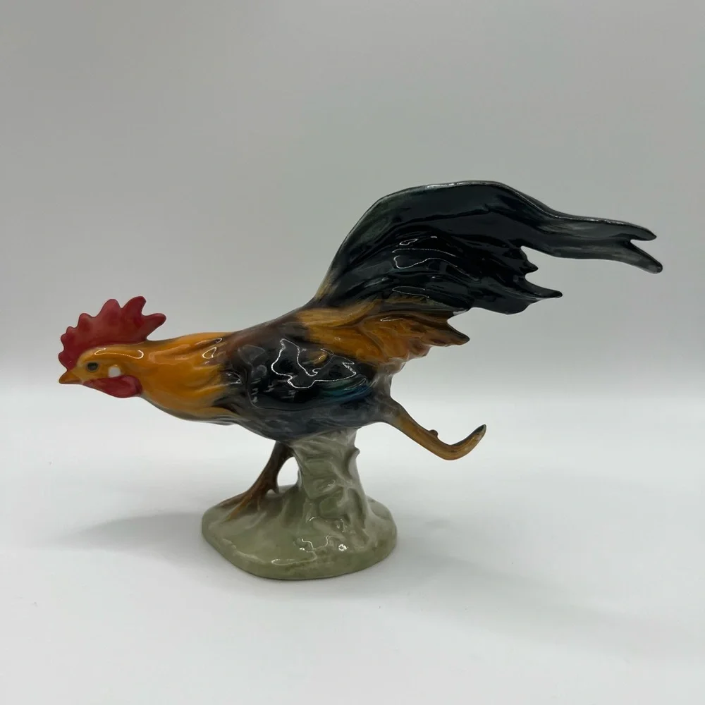 Goebel Hummel CV60 Running Haushahn Rooster Chicken Vintage Collectible Figurine